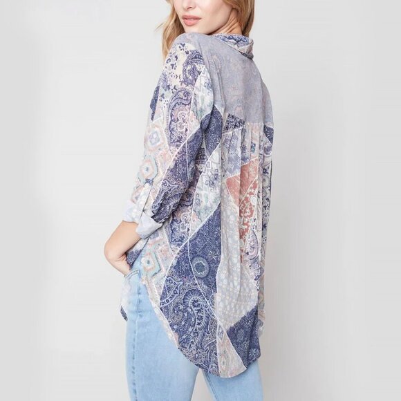 Charlie B's Multi Color Blouse - Picture 3 of 11